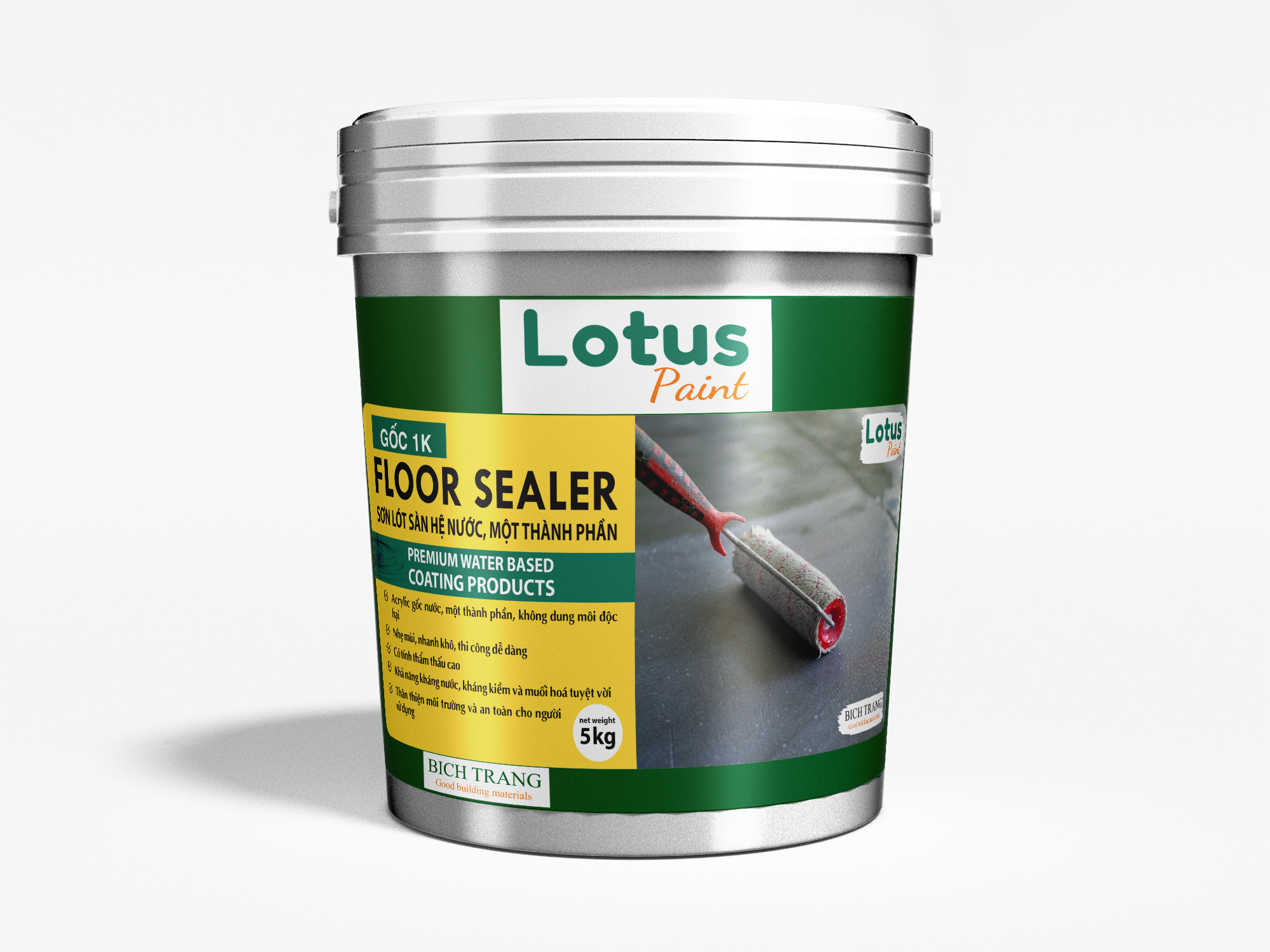 Sơn lót sàn hệ nước 1K Lotus FLOOR SEALER